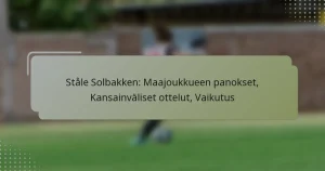 Ståle Solbakken: Maajoukkueen panokset, Kansainväliset ottelut, Vaikutus