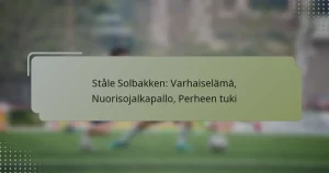 Ståle Solbakken: Varhaiselämä, Nuorisojalkapallo, Perheen tuki